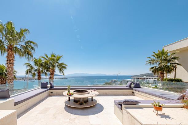 Bodrum Gumbet Luxury Villa with Private Pool and Unique Sea View