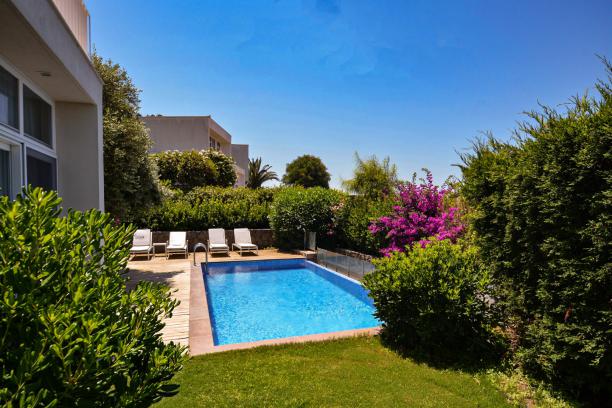 4+1 Sea View Villa with Private Pool and Private Beach in Bodrum Yalıkavak