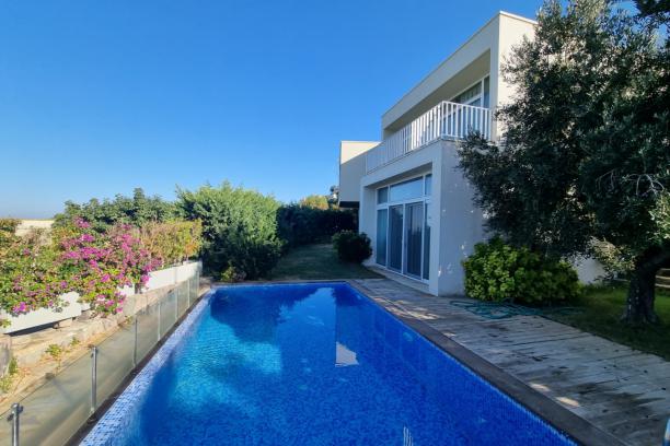 4+1 Sea View Villa with Private Pool and Private Beach in Bodrum Yalıkavak