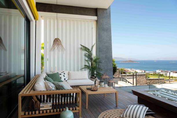 8+1 Villa for Rent with Private Pool with Full Sea View in Bodrum Turgutreis