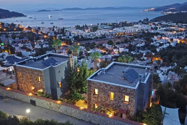 6+1 Villa with Sea View, Private Pool and Jacuzzi in Bodrum Torba