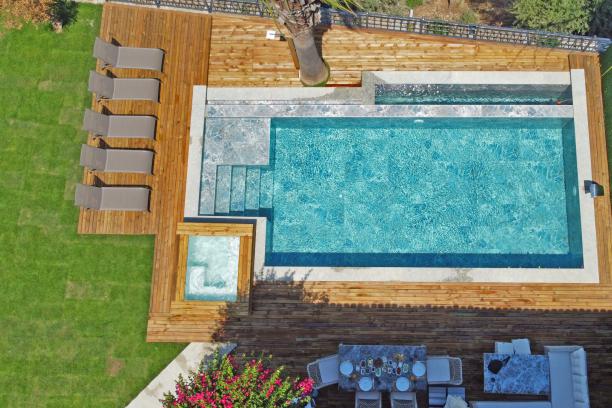 6+1 Villa with Sea View, Private Pool and Jacuzzi in Bodrum Torba