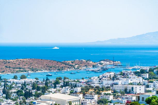 4+1 Villa for Rent with Sea View, Private Pool and Garden in Bodrum Center