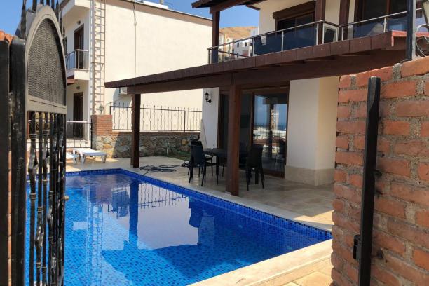 Sea View Villa with Private Pool in Kadıkalesi, Turgutreis, Bodrum