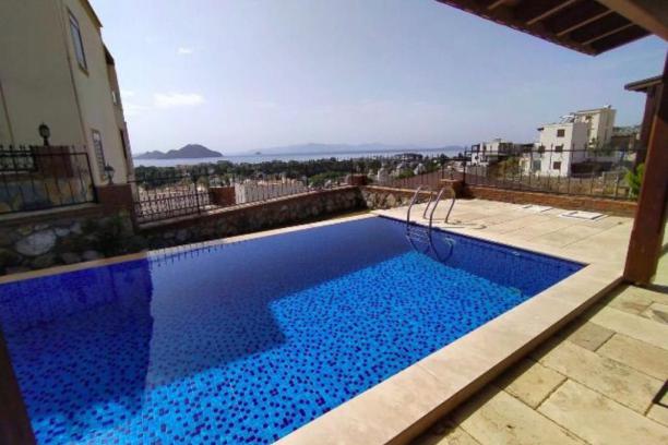 Sea View Villa with Private Pool in Kadıkalesi, Turgutreis, Bodrum