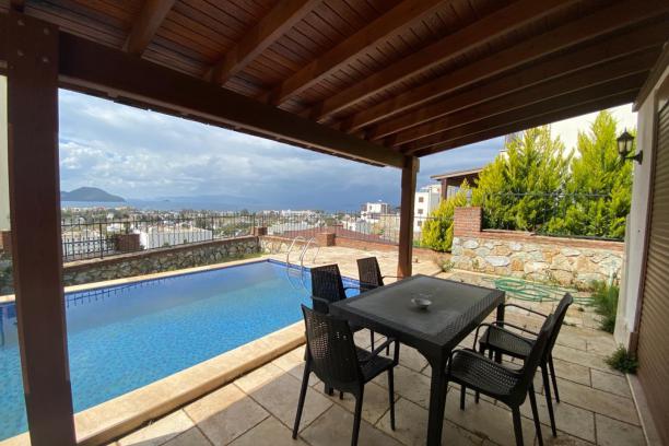 Sea View Villa with Private Pool in Kadıkalesi, Turgutreis, Bodrum