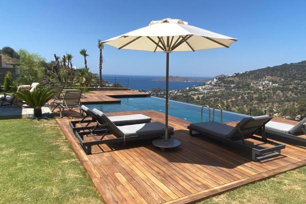 4+1 Villa with Private Pool and Sea View in Bodrum Yalikavak