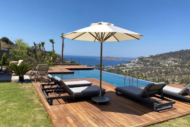 4+1 Villa with Private Pool and Sea View in Bodrum Yalikavak