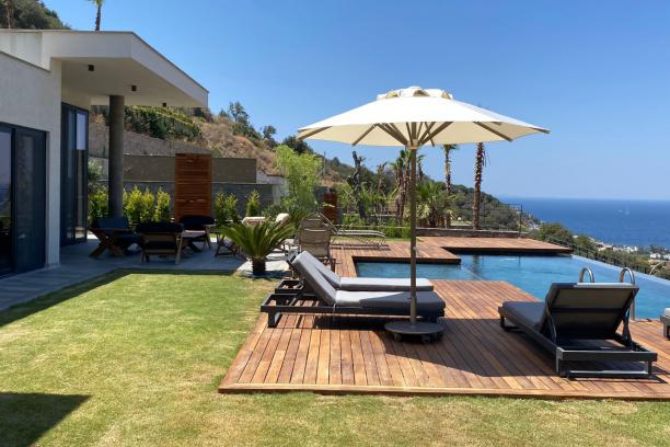 4+1 Villa with Private Pool and Sea View in Bodrum Yalikavak