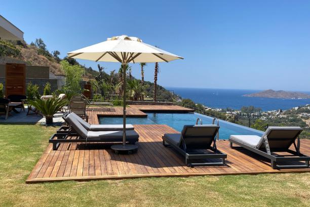 4+1 Villa with Private Pool and Sea View in Bodrum Yalikavak
