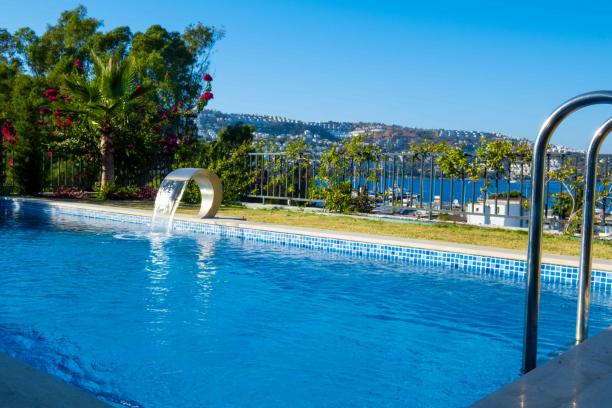 3+1 Villa for Rent with Sea View and Private Pool in Gundogan, Bodrum