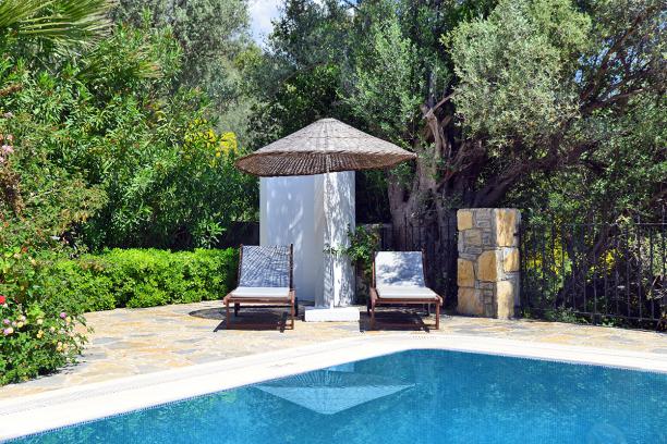 2+1 Villa with Private Pool for Rent in Derekoy, Bodrum