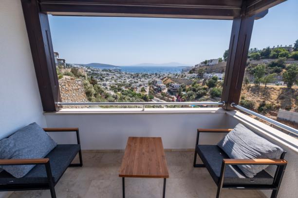 4+1 Villa with Private Pool and Sea View in Bodrum Center