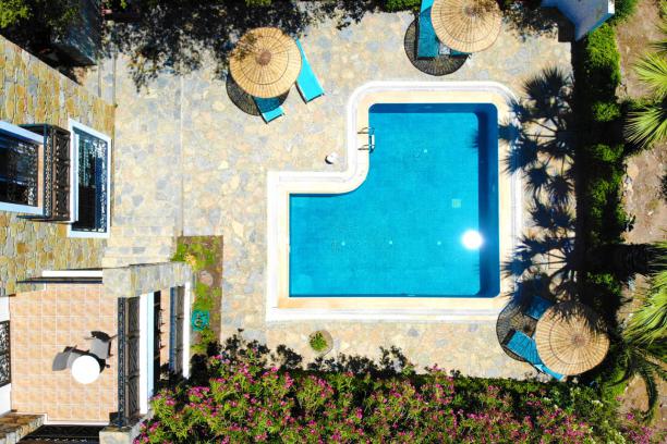 Conservative 3+1 Villa for Rent with Private Pool in Bodrum Dereköy