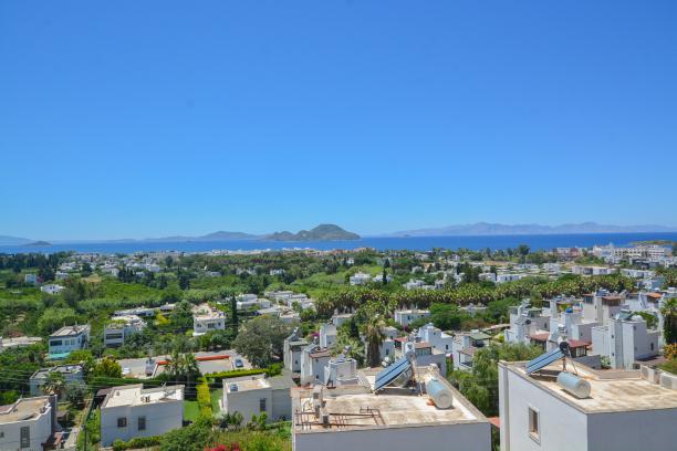  Sea View Villa with Private Pool in Kadıkalesi, Turgutreis, Bodrum