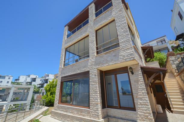  Sea View Villa with Private Pool in Kadıkalesi, Turgutreis, Bodrum