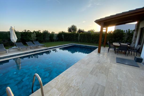 bodrum konacik private pool conservative detached 4+1 rental villa