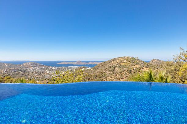 5+1 Private Pool and Unique Sea View Conservative Villa in Bodrum Yalıkavak